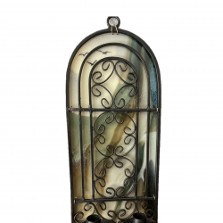 Candle sconce for indoor decor or patio
