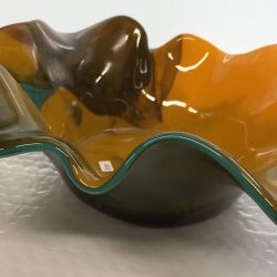Unique fused glass bowl