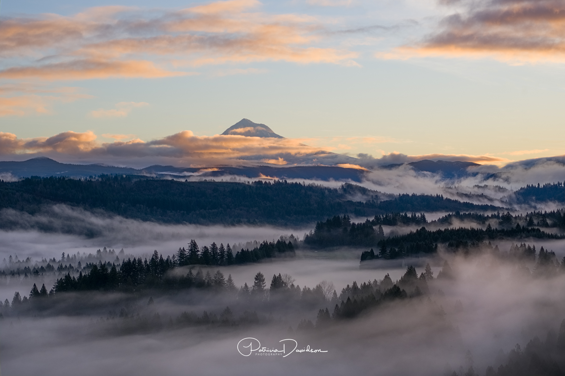 Mt Hood & Fog - Oregon